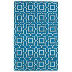 Kaleen - Kaleen Glam Gla06 Rug, Teal, 2'x3' - Glam Gla06 Rug In Teal by Kaleen The Glam collection puts the fab in fabulous! No matter if your decorating style is simplistic casual living or Hollywood chic, this collection has something for everyone! New and innovative techniques for a flatweave rug, this collection features beautiful ombre colorations and trendy geometric prints. Each rug is handmade in India of 100% wool and is 100% reversible for years of enjoyment and durability.