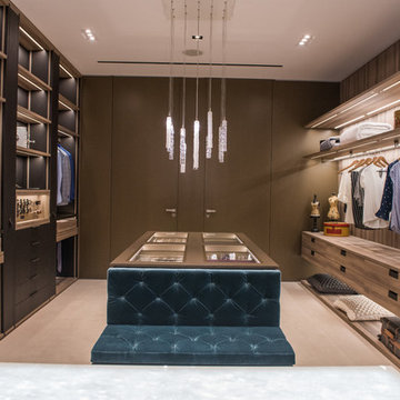 TWIST | Custom Blown Glass Dining Room Chandelier | Dressing Room