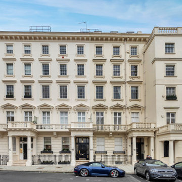 Exterior of an interior styling project in Mayfair, London