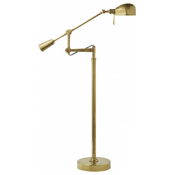 RL Natural Brass '67 Boom Arm Floor Lamp