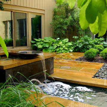 Exquisite small garden design by Fernhill Landscapes