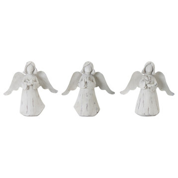 Angel, 6-Piece Set, 6.25"H Resin