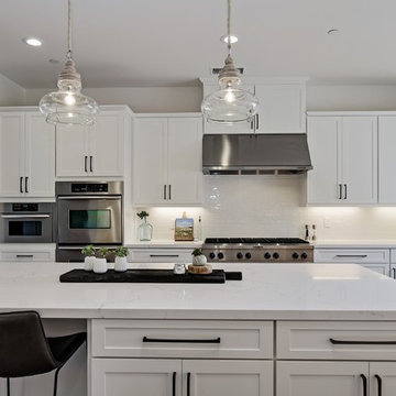 Modern Beachy White Kitchen