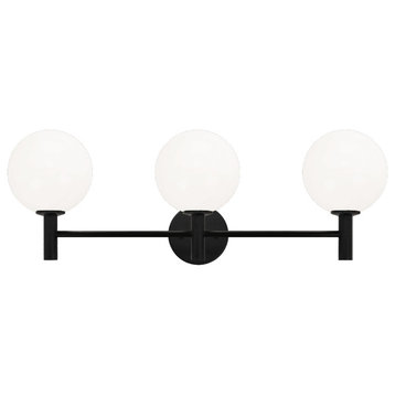 Matteo Cosmo 3-Light Wall Sconce In Black
