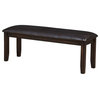 Steve Silver Ally Dining Bench With Dark Brown Finish AS700BNC