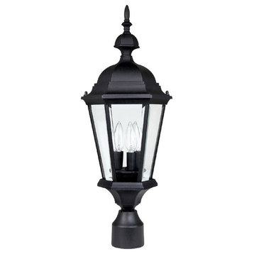 Capital Lighting 9725 Carriage House 3 Light 24" Tall Outdoor - Black