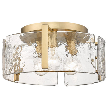 Golden Aenon 3-Light Ceiling Light in Brushed Champagne Bronze