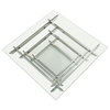 Modrest Upton Modern Square Glass Coffee Table