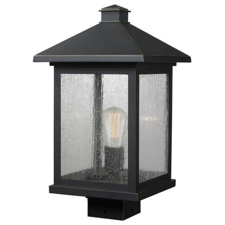 Z-Lite 531PHBS-ORB Portland - 17" One Light Outdoor Post Lantern