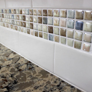 Waypoint Maple Spice Cabinets with Eternia Quartz Claremont Countertops