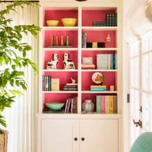 Built in bookshelves