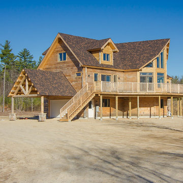 Log Home In Limington, Maine