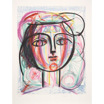 Pablo Picasso “Tete de Femme” Lithograph
