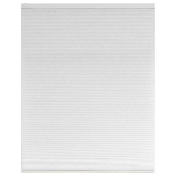 Honeycomb Pleated Cordless Window Shades, Set of 2, White, 30"