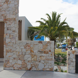 Burnie Irregular Walling Beach House Gold Coast - Landscaping Stones and Pavers