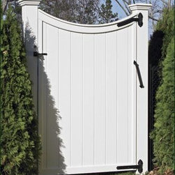 Cellular Vinyl Scalloped Top Board Gate - Outdoor Products