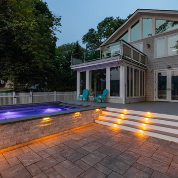 Stand Alone Spa with Outdoor Kitchen