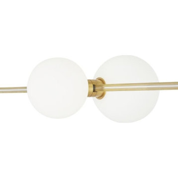 Orbs Head MonoRail, LED, Aged Brass, 12.8"L (700MOORBSHR-LED930 70PGJFK)