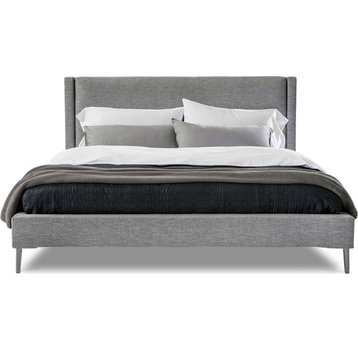 Izzy King Bed - Pure Gray, Pewter