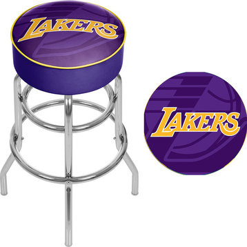 NBA Padded Swivel Bar Stool, Fade, Los Angeles Lakers