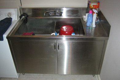 Stainless Steel Laundry Tubs and Cabinets