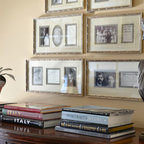 Curved fireplace screen