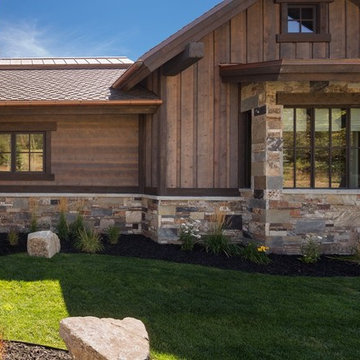 Mountain Rustic Prefinished Reclaimed Barn Wood Siding Alternative ranchwood™