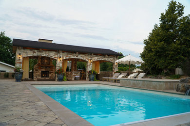 Pool - mediterranean pool idea in Salt Lake City