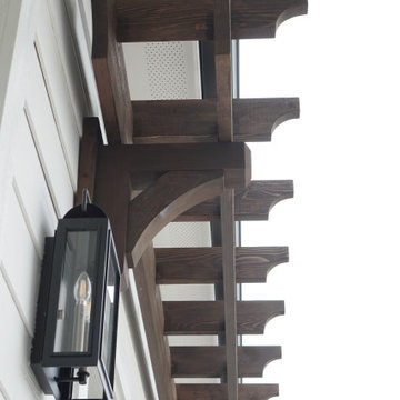 Wake Forest - Full Posts with Base Wraps, Shed Roof Braces and Garage Trellis