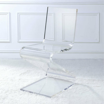 Clear Lucite Acrylic Dining Chairs