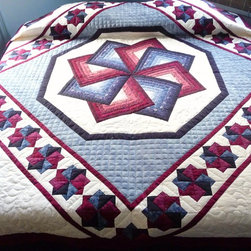 Amish Star Spin Quilt - Quilts And Quilt Sets