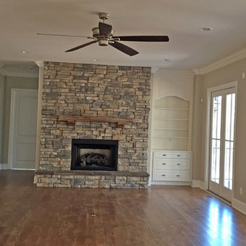 Massive Stone Fireplace
