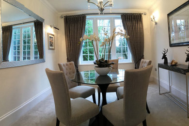 Design ideas for a dining room in Surrey.