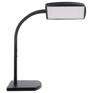 Varilum 30w LED Black Full Spectrum Daylight Desk Lamp , Dimmable and Color Chan