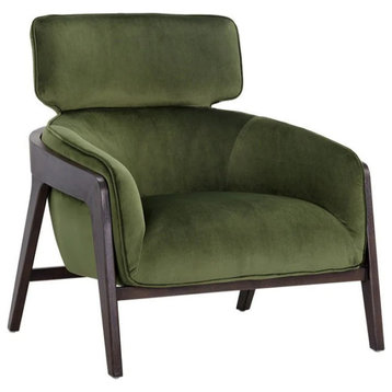 Leeto Lounge Chair, Moss Green