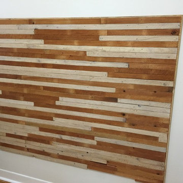 Reclaimed wood headboard