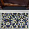 DII Blue Tunisia Scroll Doormat