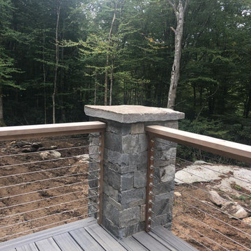 Atchison Real Stone Veneer Custom Patio with Tans