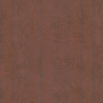 Rustic Ribbed Stripe Metallic Bronze Wallpaper, Double Roll