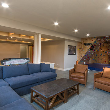 Basement Rec Room and Sauna