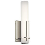 elan - Traverso LED Sconce, Brushed Nickel - At elan, our passion is art and our medium is light; one that elevates a space and everything in it. With each piece in our collection, we create modern sculptures that define a room and your style, while bringing that all-important light to a space. It can make it bolder, softer, more inviting, or simply make an impression. We do it so you can choose that one perfect piece that you've been dreaming about that connects you and your space. Elan is backed by Kichler's commitment to quality and extensive support network. The collection uses only high-end materials and distinctive finishes, and many items are built around Integrated LED. technology.
