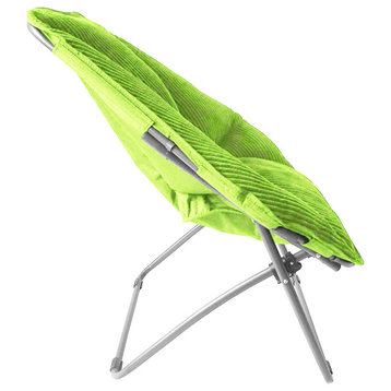 Zenithen Hexagon Folding Dish Chair for Dorms and Living Rooms, Lime Green, Pack