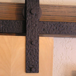 430 Hammered Powder Coat Hardware Kit - Barn Door Hardware