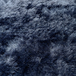 Nora Persian Blue Shaggy Area Rug - Floor Rugs