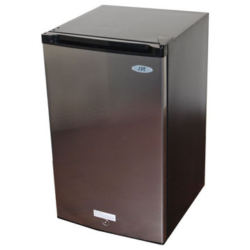 3.0 Cu.Ft. Upright Freezer With Energy Star, Stainless Steel