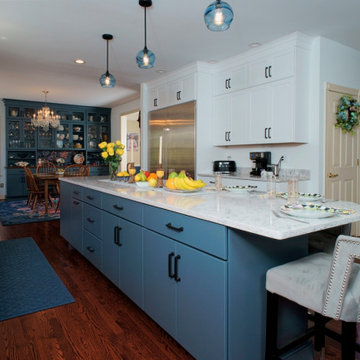 Sea Salt and Gale painted kitchen