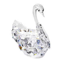 Inviting Home Inc. - Cut Crystal Swan - Decorative Objects And Figurines