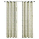 Royal Tradition - Olivia 2PC Grommet Embroidered Lined Panels, Ivory, 104"x63" - This Olivia Embroidered curtain features a floral design that make a fashionable accent to any room's decor. With a 100% polyester construction, this curtain panel has a soft texture that hangs beautifully in any room. These panels are available in different colors and sizes to match a variety of windows. The panels are durable enough to withstand machine washing, but sophisticated enough to add a silky feel to your contemporary home.