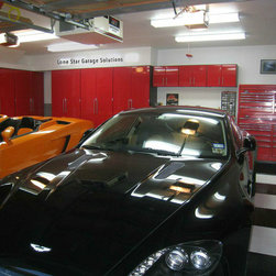 Custom Red Cabinets - Home Improvement