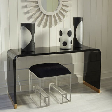 Modern Console Tables with Lucite